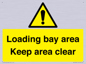Loading bay area Keep area clear